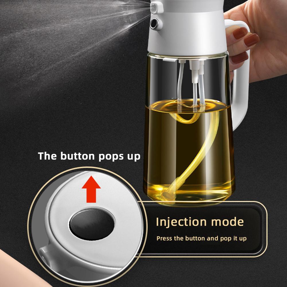 500ml Kitchen Spray Oil Dispenser Oil Sprayer Polisher Or Oil Brush For Air Fryer Salad Grilling Roasting Cooking For Kitchen