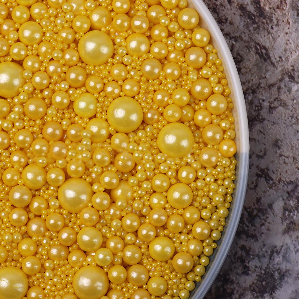 100G Mixed Color Pearl Balls Cake Topper Dessert Baking Decor For Wedding Birthday Party Cake For Decoration Only