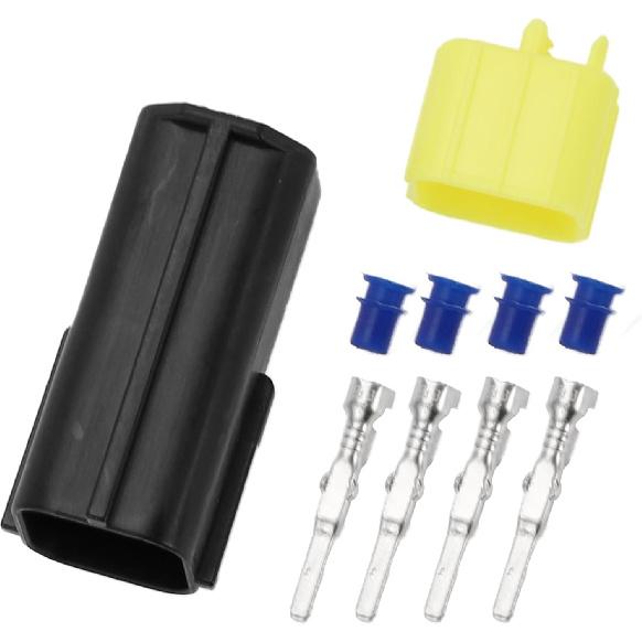 

O2 Oxygen Sensor Socket Connector Plug Inner Male Wire Terminal Connector for Mazda Plastic Black Waterproof