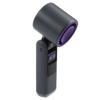 Outdoor Camping Fan With Speed Settings Battery Fan Black Mini USB Fan Versatile Use Battery Status Display Digital Display