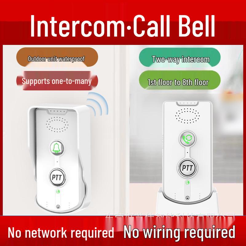 

Smart Emergency Wireless Doorbell & Walkie-Talkie Pager for Elderly and Home Use White H8S-2 Indoor Unit
