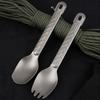 Titanium Spoon Lightweight Dinner Spoon Cutlery Flatware for Home Outdoor Camping Hiking Backpacking Picnic