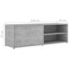 TV Stand Concrete Grey 120 x 34 x 37 cm Particleboard