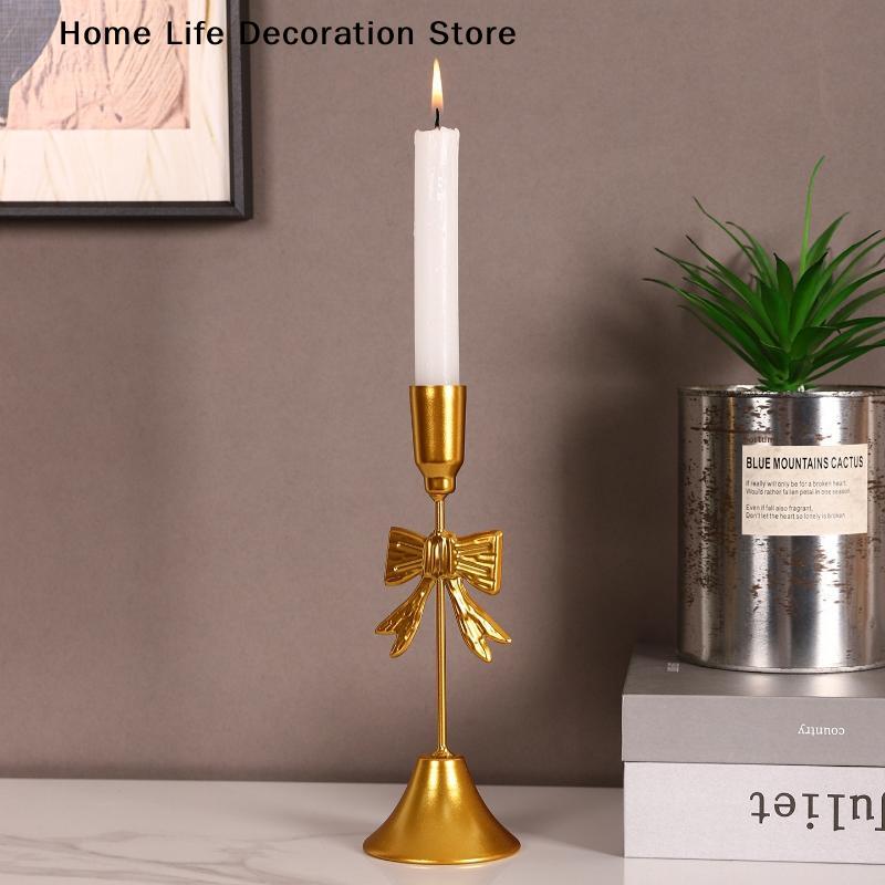 Vintage Candlestick Holders Kit Brass Gold Candlestick Set Candle Holders Decorative Candlestick Stand For Wedding Party Dinning