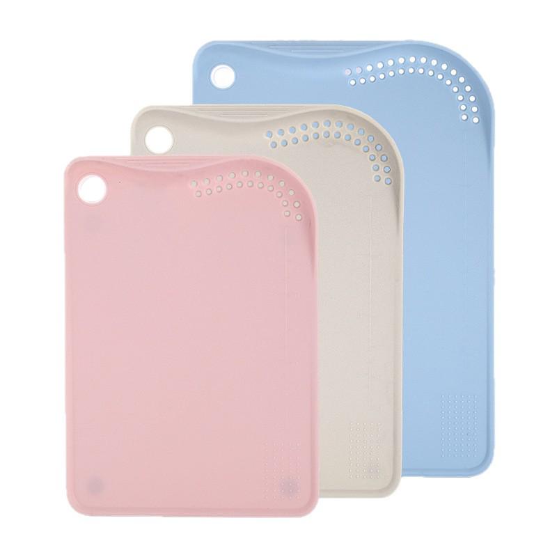 Available 3-Piece Plastic Cutting Board Set for Vegetables and Fruits