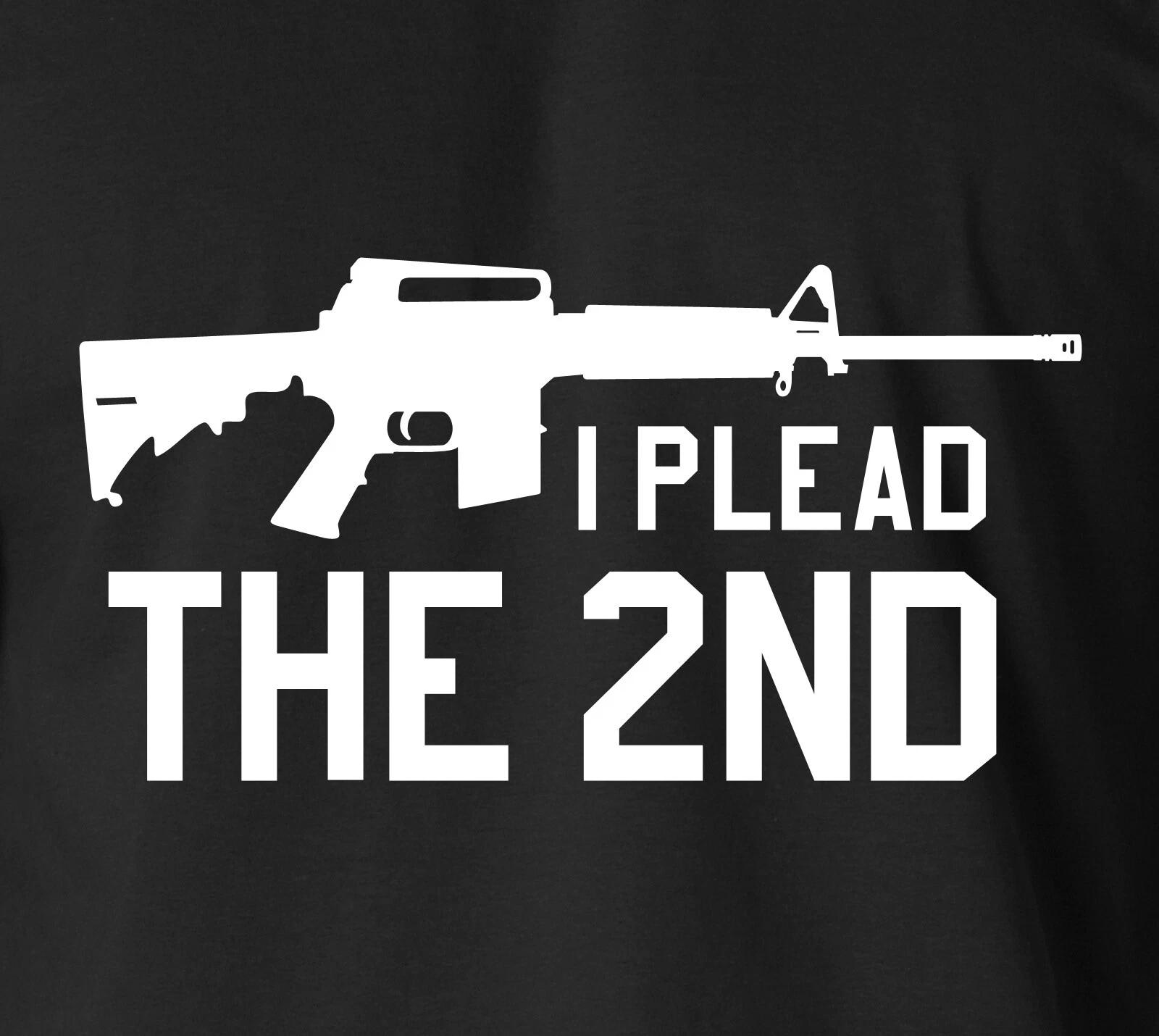 

I PLEAD THE 2ND T-Shirt Amendment Pro Guns Rights Firearms on S-6XL Tee XL