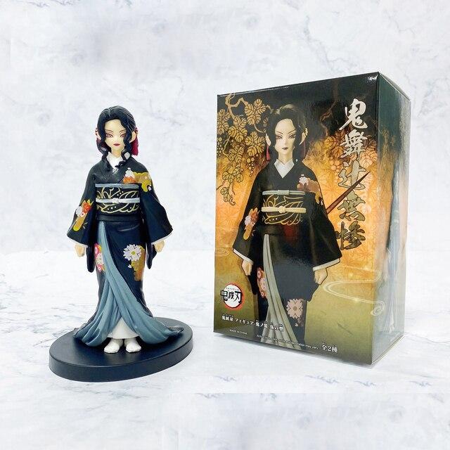 Figurines Demon Slayer - Collection De Personnages : Tanjiro, Nezuko, Muzan, Akaza, Rui... Modèles PVC ~15-17 Cm