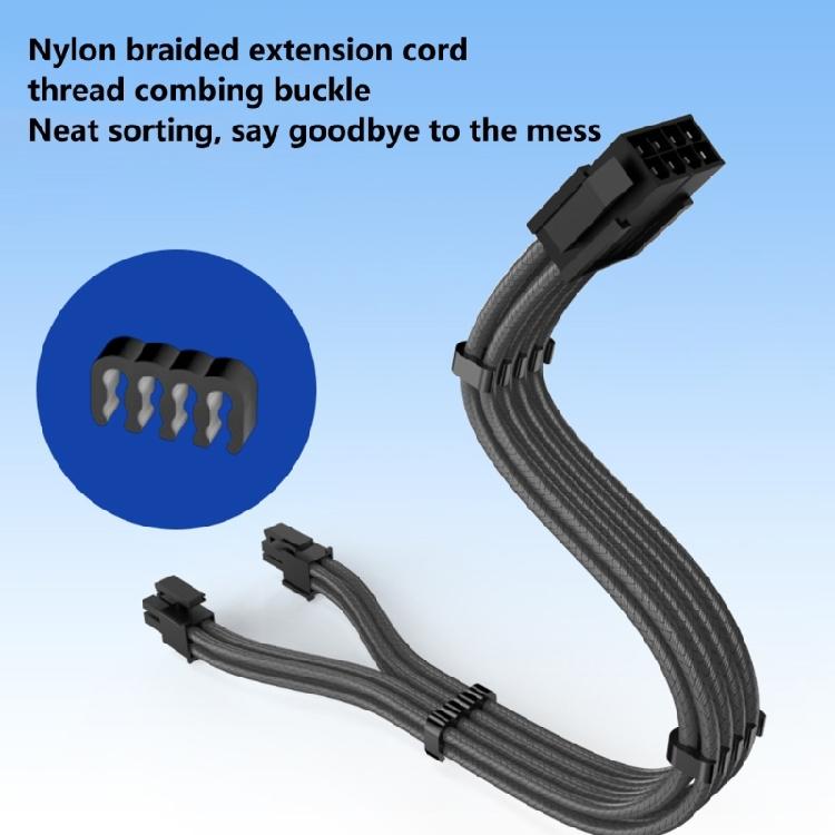 8Pin CPU Power Extension Cable Wire Compatible for 4+4Pin Motherboards Tin-Coating Bronze Wire For Efficient Setups