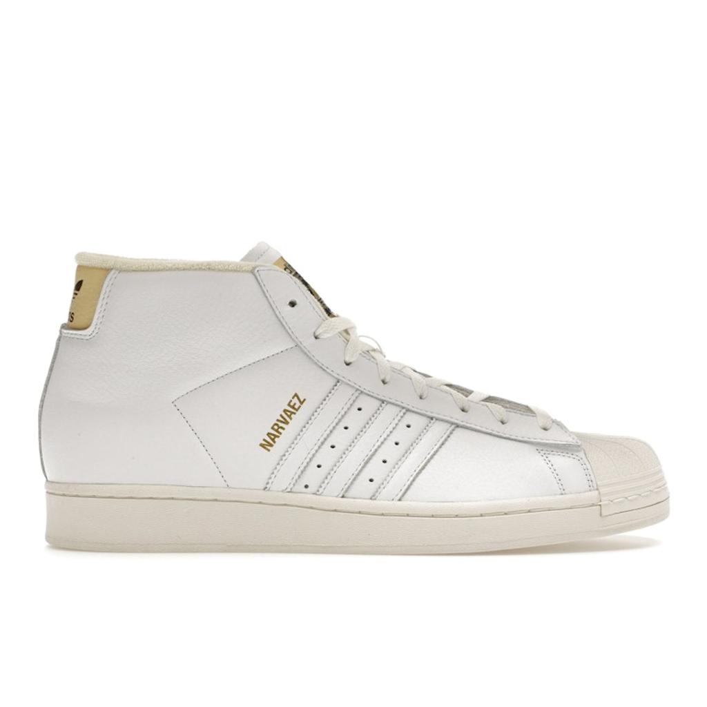 Adidas Sam Narvaez x Pro Model ADV Skyhvit Unisex Sneakers Easy-Gul IE4315