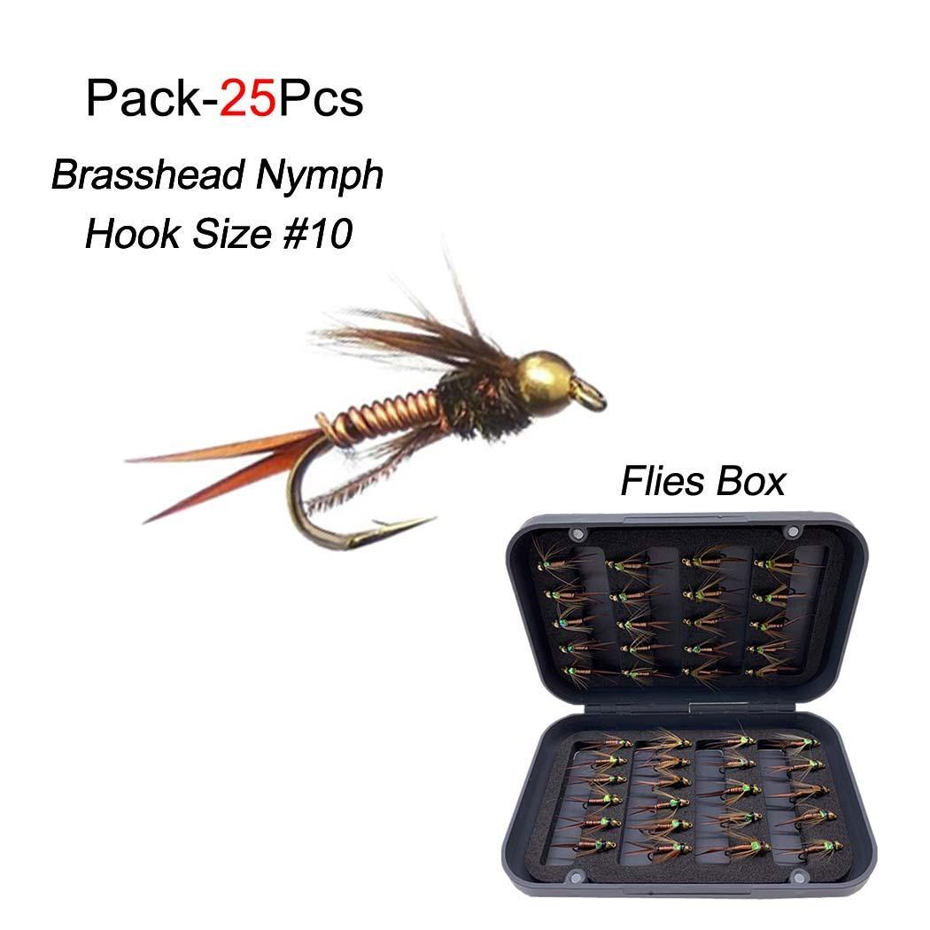 25 шт./кор. влажные/сухие приманки для ловли мух нахлыстом для форели — фото 13