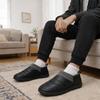 Git-up Men's Winter Sandals, Warm Indoor Slippers, Non-Slip, Water-Repellent, Easy to Put On and Take Off, Lightweight, Quiet, and Perfect for Office
