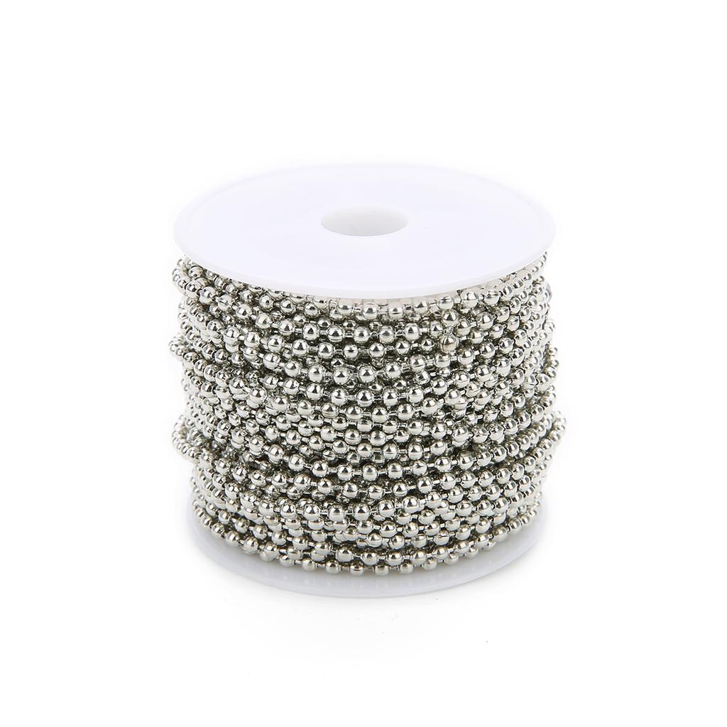 10yards/lot 1.5/2/2.4mm Iron Ball Bead Link Chains Necklace Chain Accessories For DIY Jewelry Findings Supplies Jewelry Making