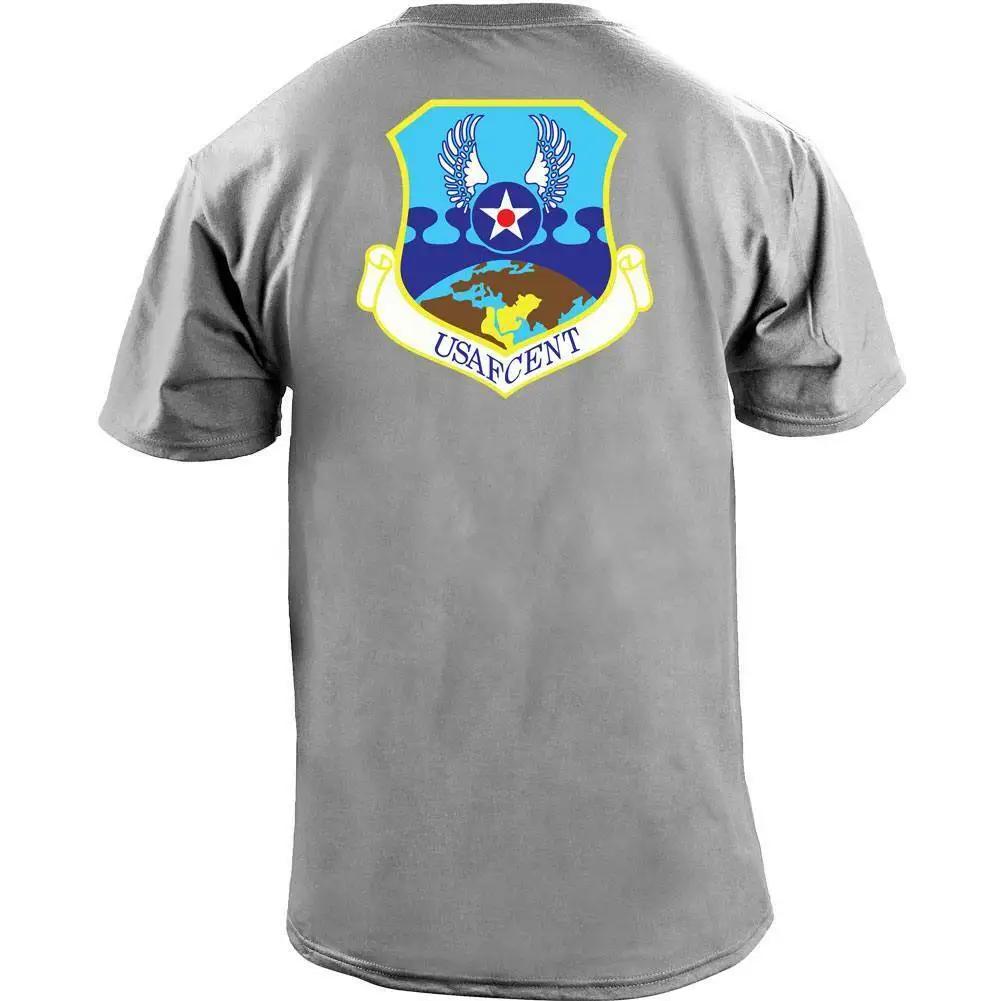 

US Air Force USAFCENT Full Color Veteran Patch Printed TShirt Summer Cotton ONeck Short Sleeve Mens T Shirt New S3XL S