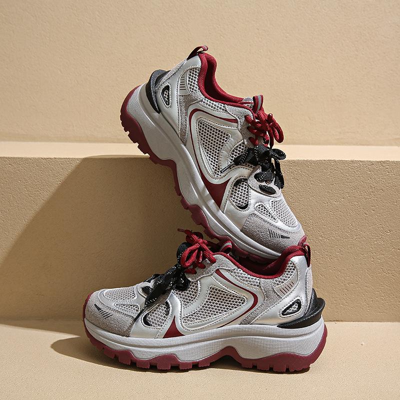 2025 autumn new Korean version breathable dad shoes women's ins student casual shoes platform running women's shoes BN6803
