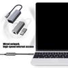Aluminum Shell USB 3.0 Type C To RJ45 Ethernet Converters 100Mbps Gigabit Cord Networking Adapter Plugs And Play