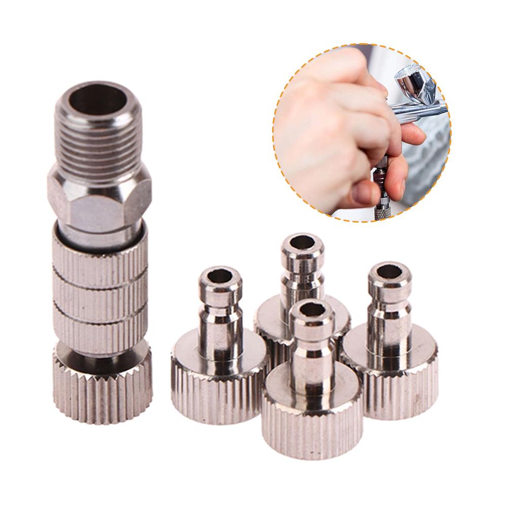 Quick Release Fitting Adapter Set for Airbrush with 5 Male and Female Connectors for Convenient Airbrush Changes