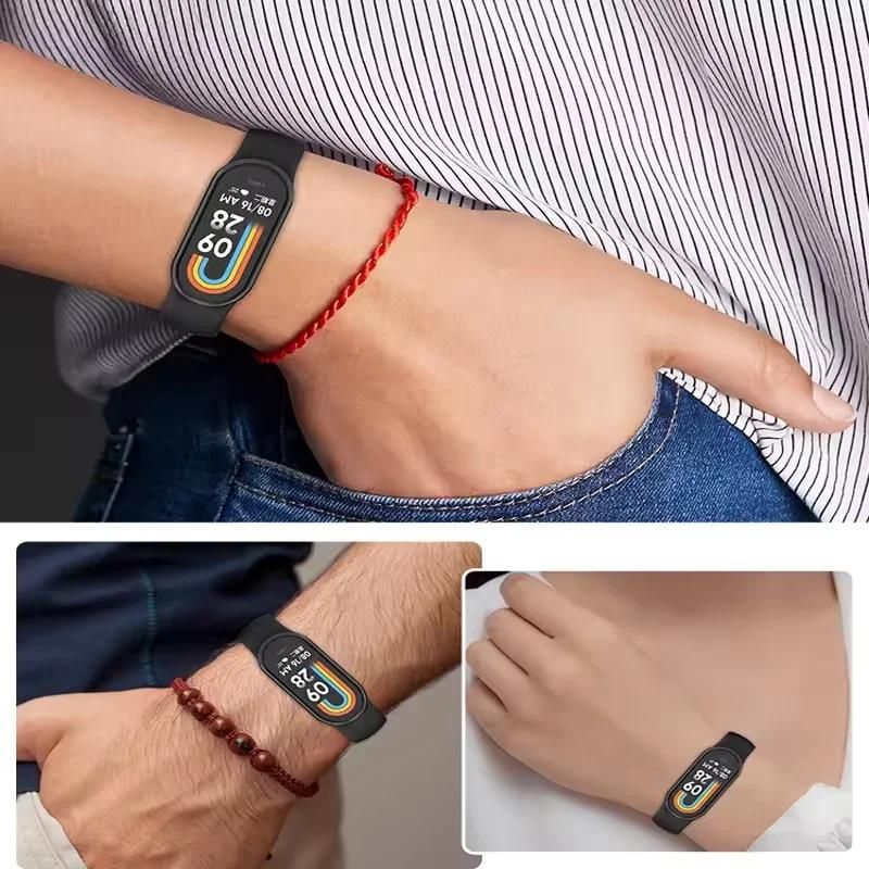 Silicone Watch Strap For Xiaomi Mi Band 10 9 8 Wristband Sport Bracelet Wrist Straps MiBand 8/9/10 Smartwatch Accessories