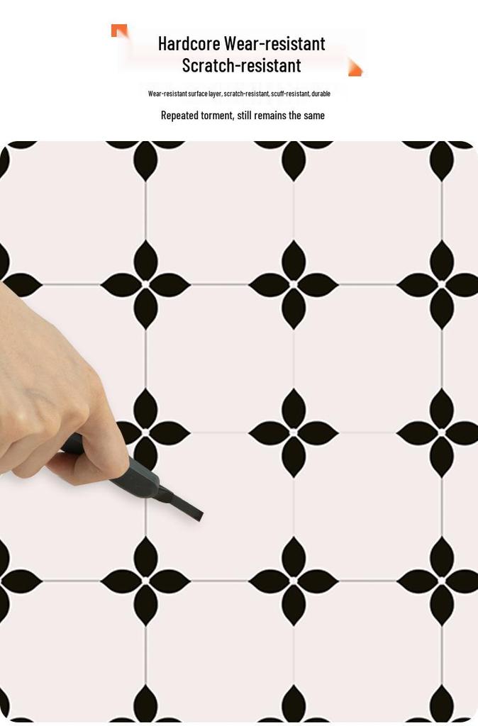 Waterproof Anti-slip Self-adhesive Bathroom & Kitchen Floor Tile Sticker