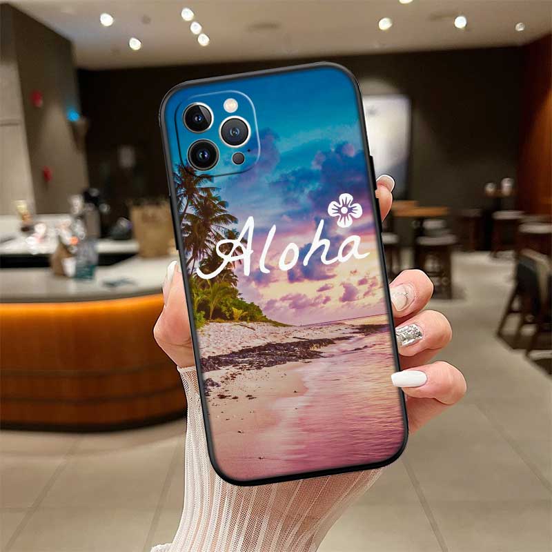 NH8 Beach Aloha Tree Summer Case for Motorola Edge 60 60s 70 G86 G56 G54 E14 G04S G45 G54 G64 S30 S50 X30 X40 X50 Pro Power