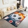 Erosebridal Cartoon Axolotl Area Rug 5x7 for Kids Boys Girls Bedside, Kawaii Axolotl Indoor Floor Mat Non Slip, Cute Reptiles Fish Sea Weed