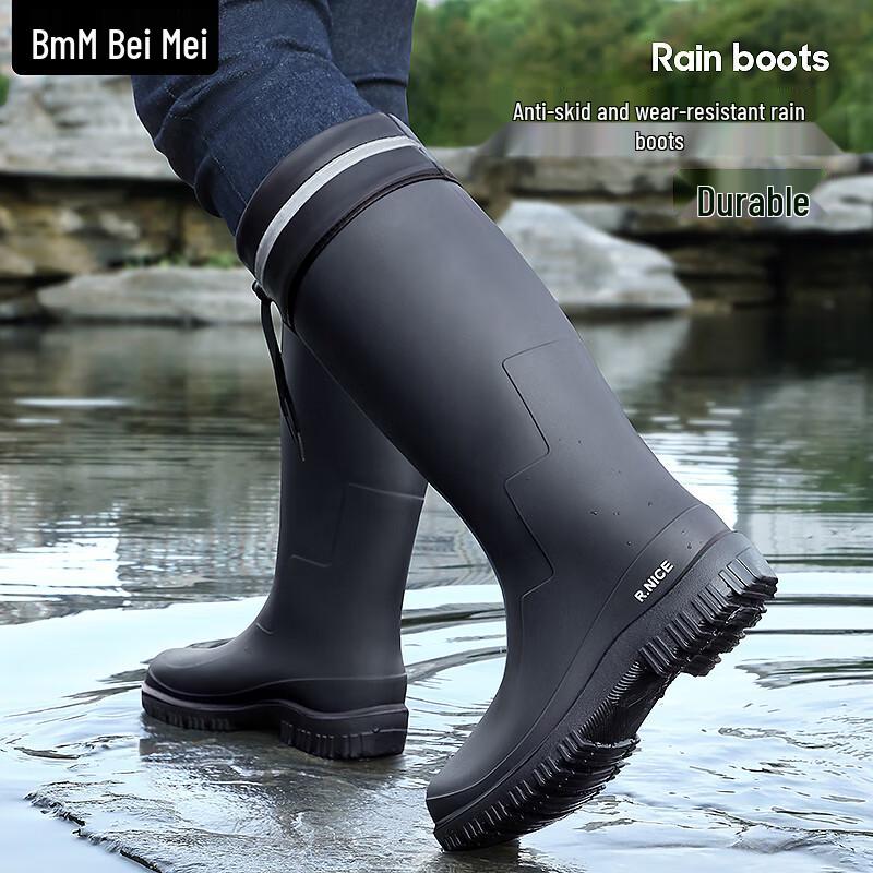 Men s High-Top Waterproof Non-Slip Rain Boots 41