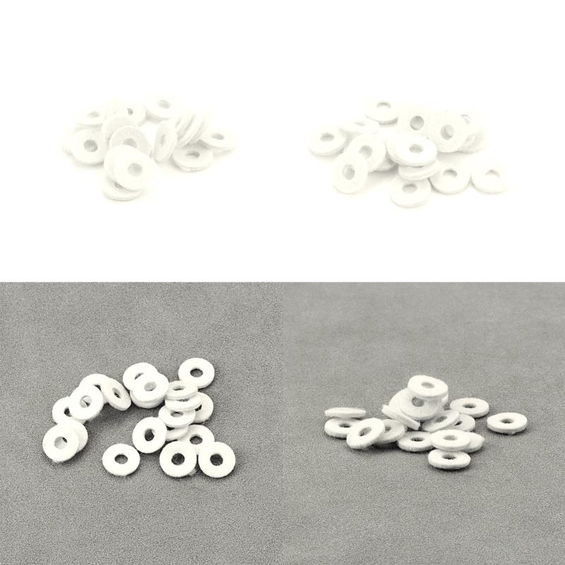 20Pcs Trumpet Felt Washer Cushion Washers Cork Pad Valves Replacement Parts Kits