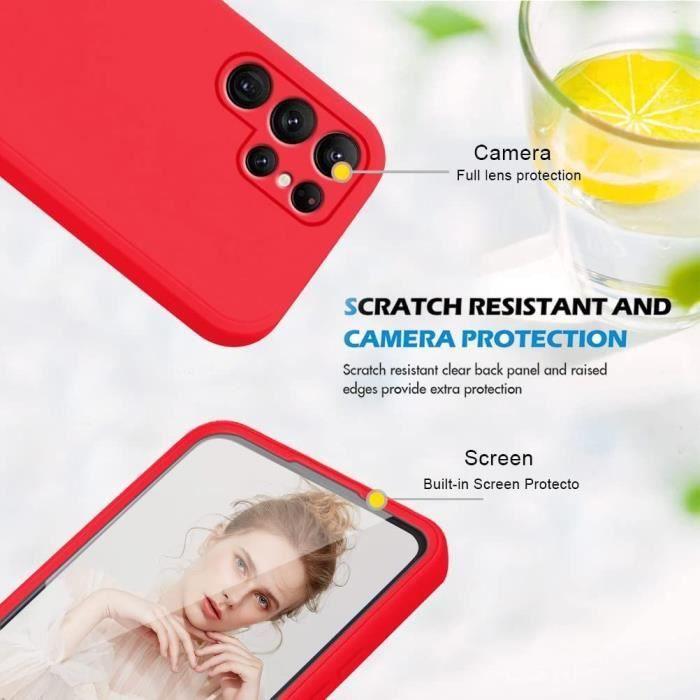 Protective Case - BOOLING - for Samsung Galaxy S22 Ultra - Red - Shockproof - Scratch-Resistant