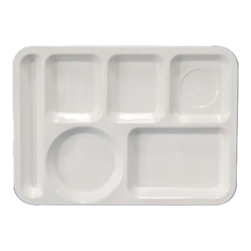 Huihuang White Melamine Divided Meal Trays