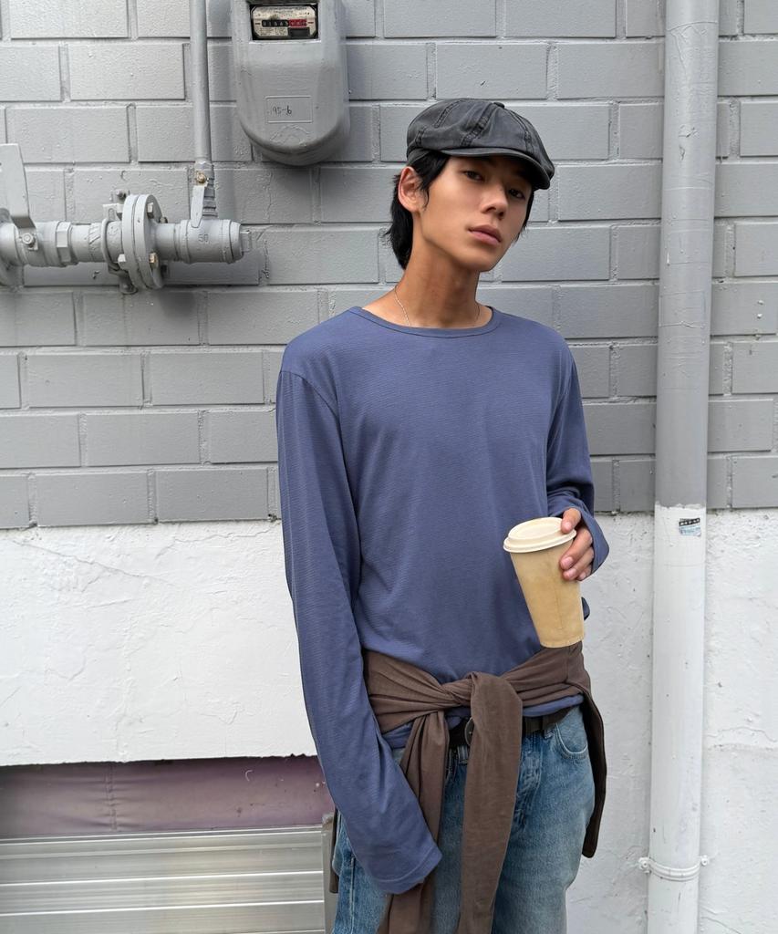 SUPERSUB Striped Color Block Layered Long Sleeve T-Shirt 3 Colors