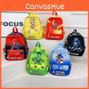Childrens Cartoon Nylon School Backpack With Ergonomic Straps For Toddler Learning