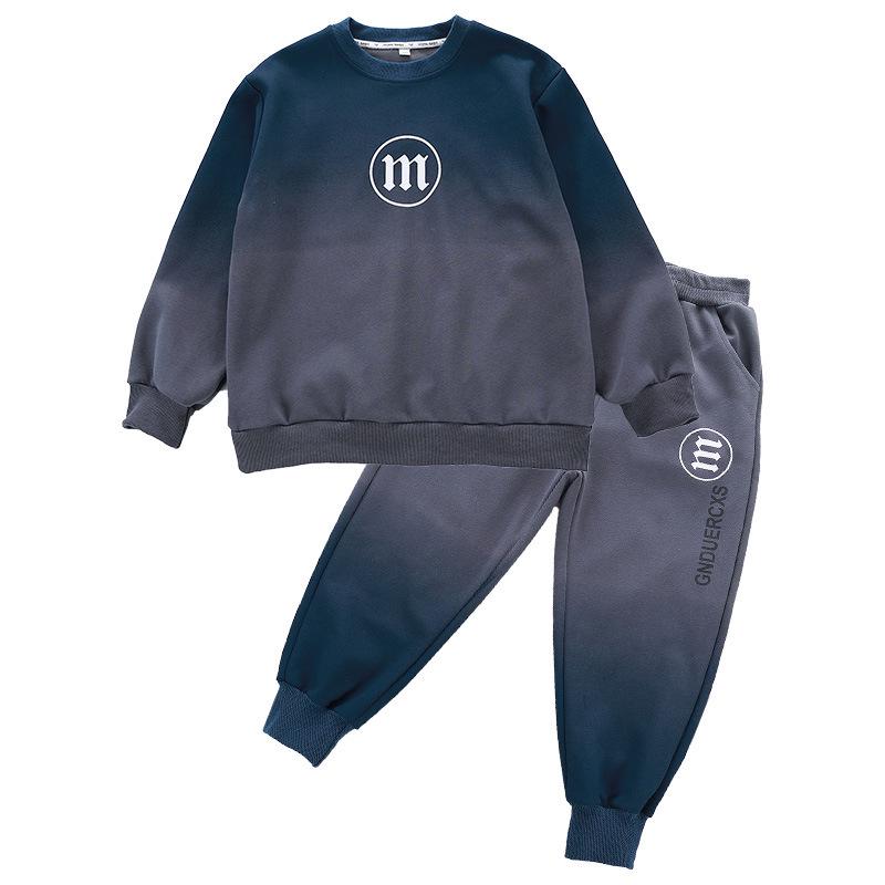 Herbst-Baumwoll-Kapuzenpullover & Sportswear Set für Jungen in Übergröße 2024 - Extra lockere Passform, Schönes zweiteiliges Set