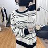 Sweater Pullovers Tops Women Long Sleeves Autumn Winter Blouse Oversized Stripes Loose Long Sleeve Shirt Slim Pullover Tops