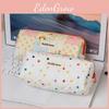 Colored Pattern Dot Cosmetic Bag Pencil Case With Spacious Interior Use Daily
