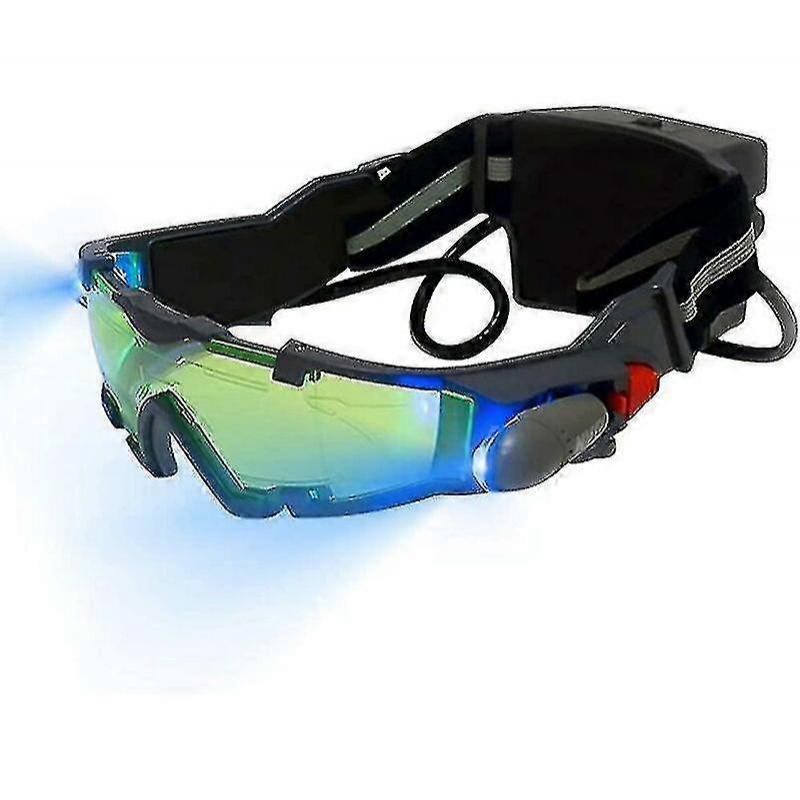 Night Vision Goggles For Kids, Adjustable Led Night Goggles With Flip Up Green Lens, Spy Night Vision Goggles