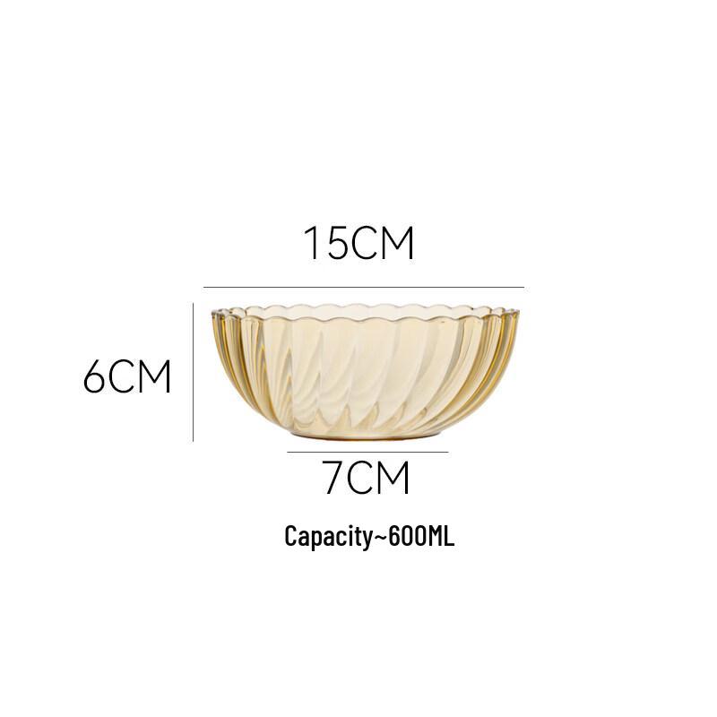 Jingbaodi High-Temperature Transparent Plastic Bowls