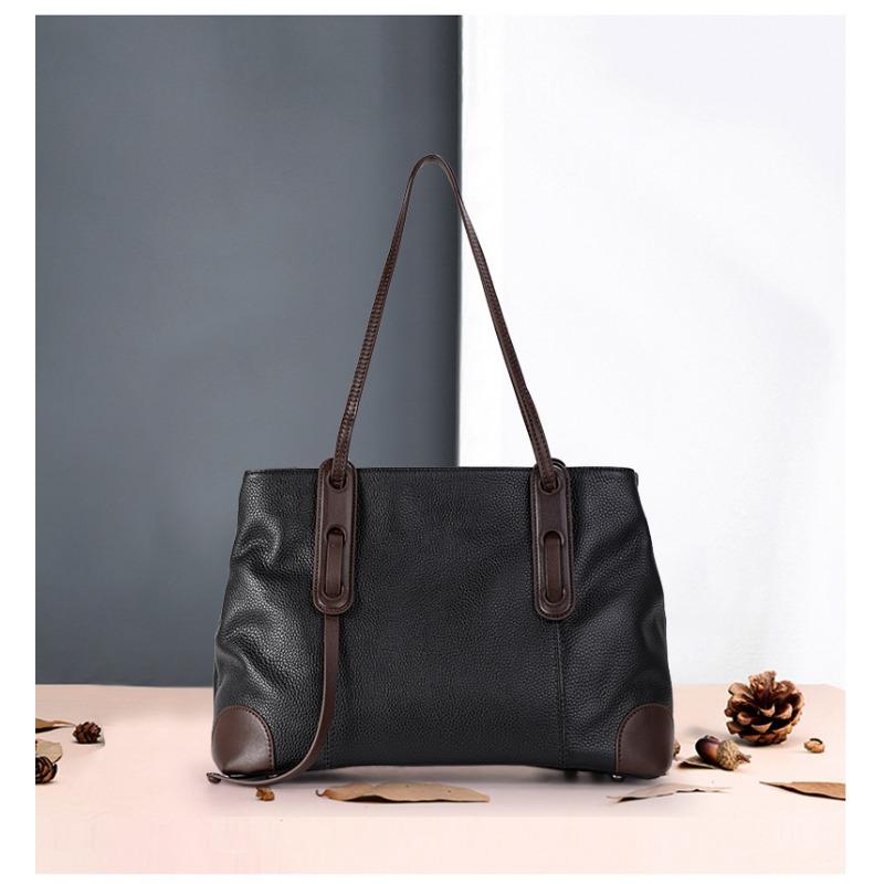 Fashionable New One-shoulder Bag with Cowhide High-quality Large Capacity Soft Leather Fashionable and Versatile Bag for Women