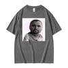 Porträt Meme Print T-Shirt Unisex Lustiges Internet-Meme Quadratisches Foto Grafik Rundhals Kurzarm Weiche Baumwolle Humor Lässige Oberteile