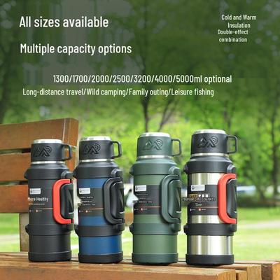 Thermos Bouilloire Isotherme d'Extérieur en Acier Inoxydable 5L pour Eau Chaude