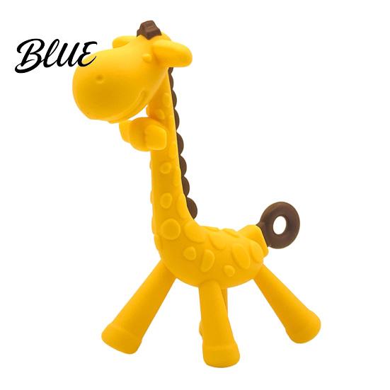 Giocattolo per il Sollievo dalla Dentizione Giraffa Neonato Mordicchiatore in Silicone da Masticare per Lenire le Gengive