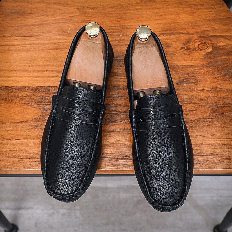 Doudou shoes men's shoes casual leather shoes soft surface soft sole shoes men's feet casual driving men's one pedal