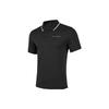 Cool Color Block Letter Pullover Polo Shirt Men Tops Carbon-Black P223M059-0018