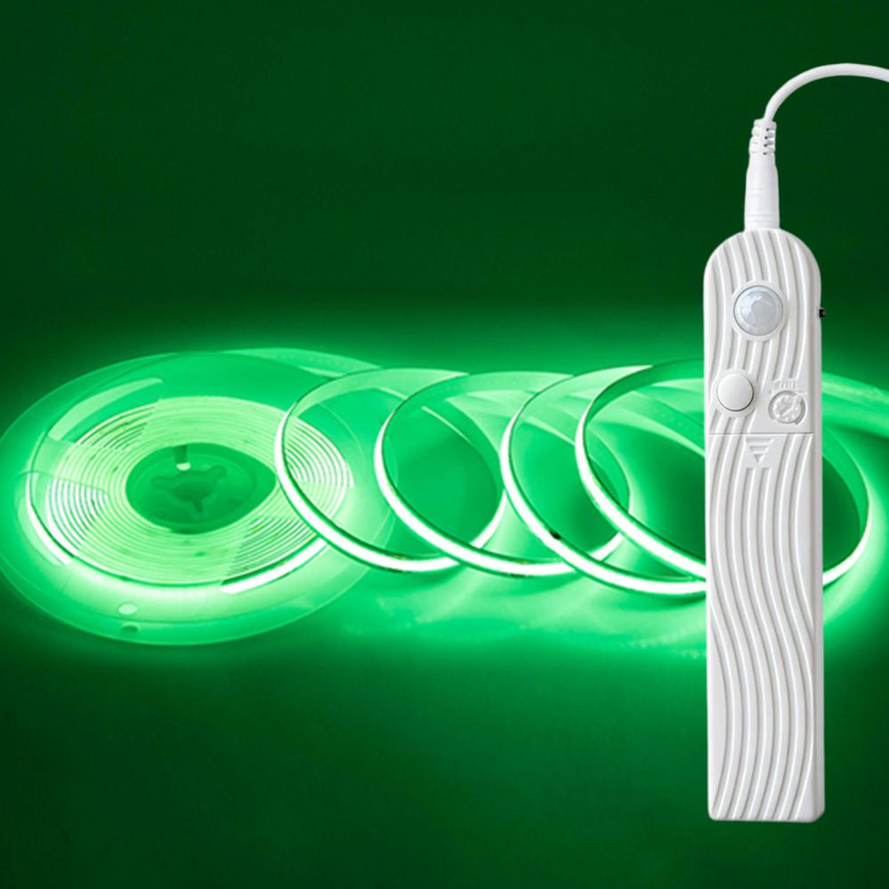 Smart COB LED Strip Light With Motion Sensor Adjustable Night Light For Bedroom Bed Headboard DIY Decor Lighting