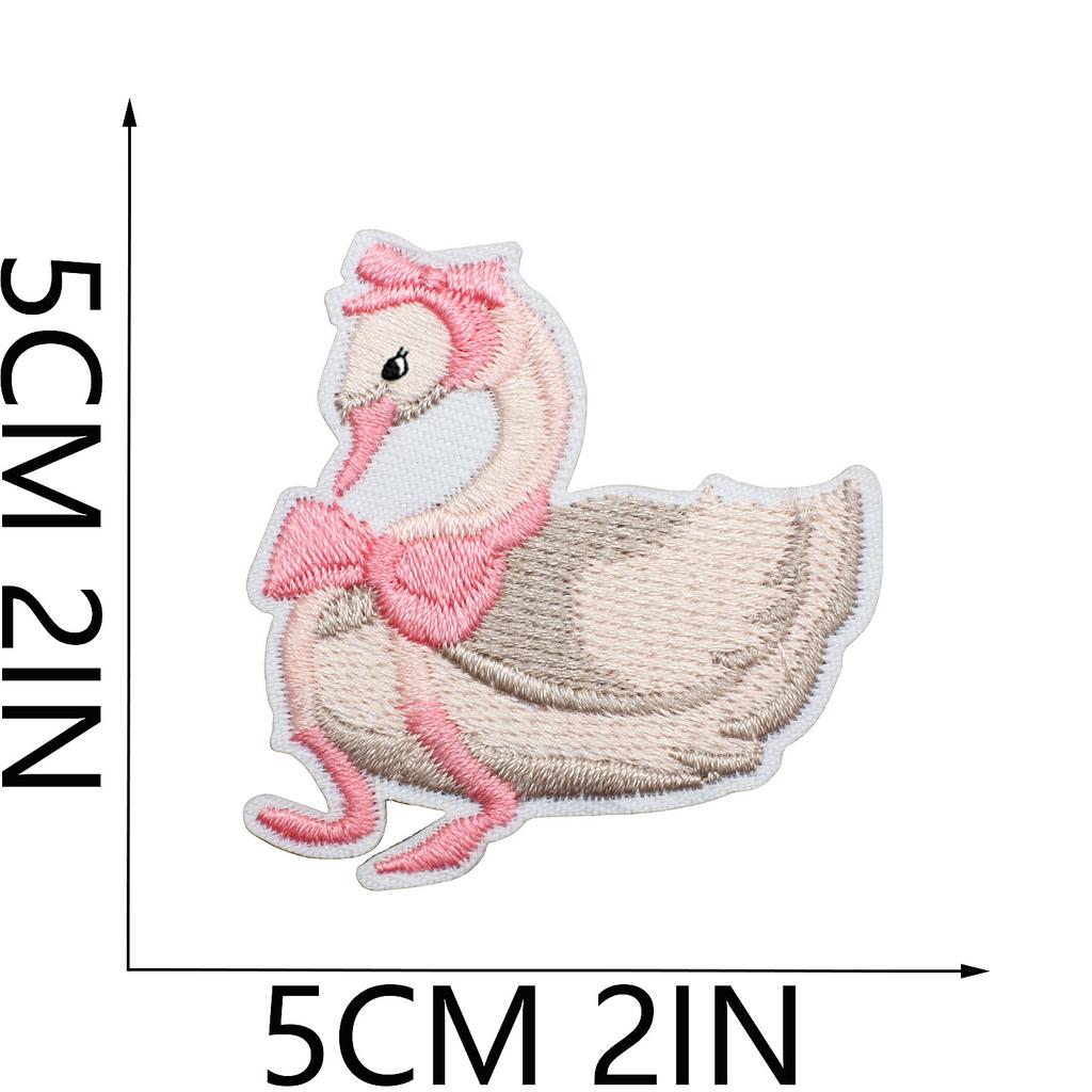 Love Letter Embroidery Cloth Sticker Pink Couple Clothing Decorative Patch Sticker Bow Bear Computer Embroidery Label Heat Transfer