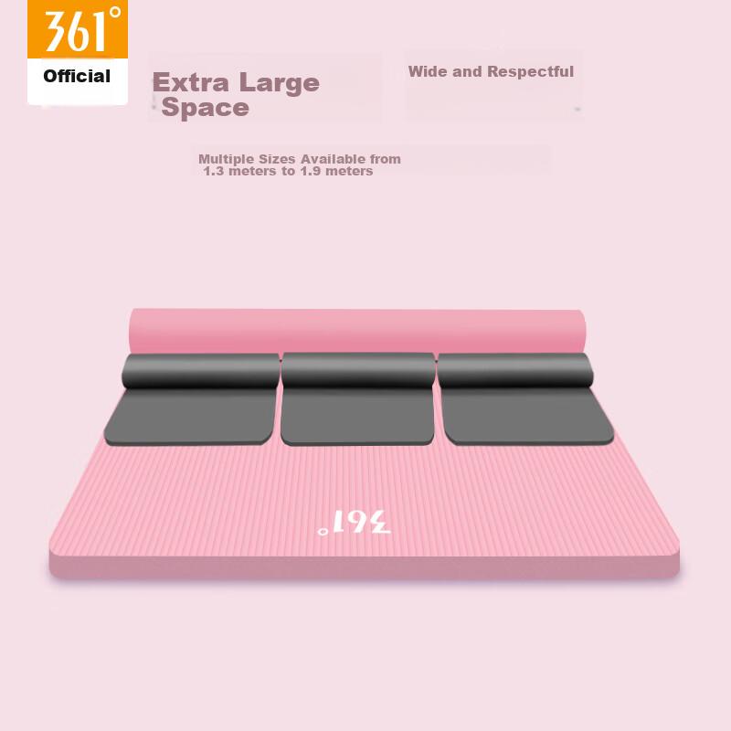 361° Double-Person Yoga Mat, 2 Meters, Soundproof, Non-Slip, Widened, Extra-Large Fitness Mat, Exercise Mat, Home Dance Mat