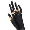 Stylish Geometric Designs Gemstones Rings Craft from Sturdy Metal Materials for a Touch of Elegant and Unique Styles