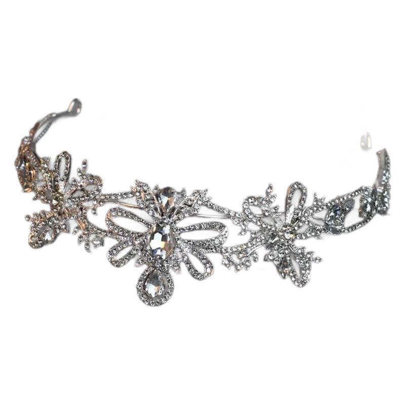 French Bow Hair Accessory  Simple Hair Band  Bride's Wedding Crown  Headwear Princess Birthday Tiara