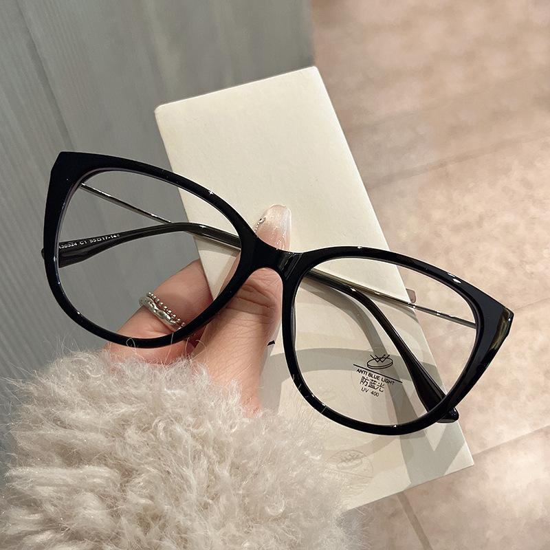 Cat Eye Shape Glasses Frame Men  Material Anti Blue Light Glasses Women Fashion Stylish Glasses For Women Frames
