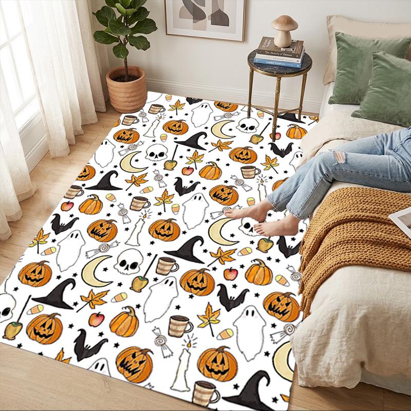 Halloween Night Living Room Nonslip Area Rug Soft Carpet For Bedroom Game Playroom Sofa Office Home Decor Doormat Christmas Gift C9302448