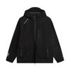 Li Ning Outdoor Series Sports Casual Simple Hooded Zipper Solid Color Loose Comfortable Breathable Jacket Unisex Jacket AEMV011-4
