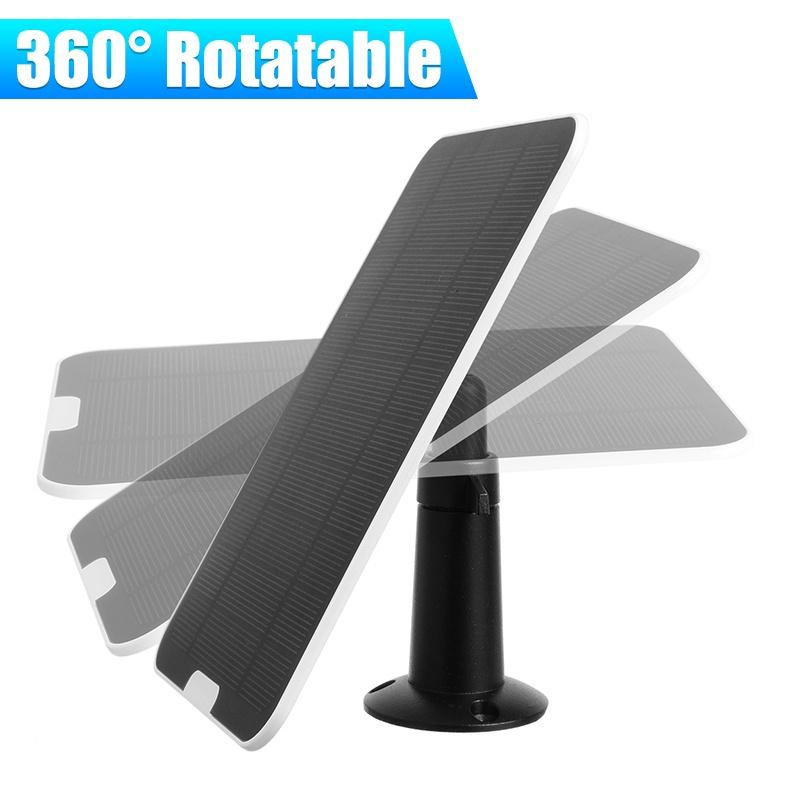 50W Outdoor Solar Power Charger With 3m/10Ft 5V USB Charging Cable Micro Waterproof Solar Panel for Security Camera